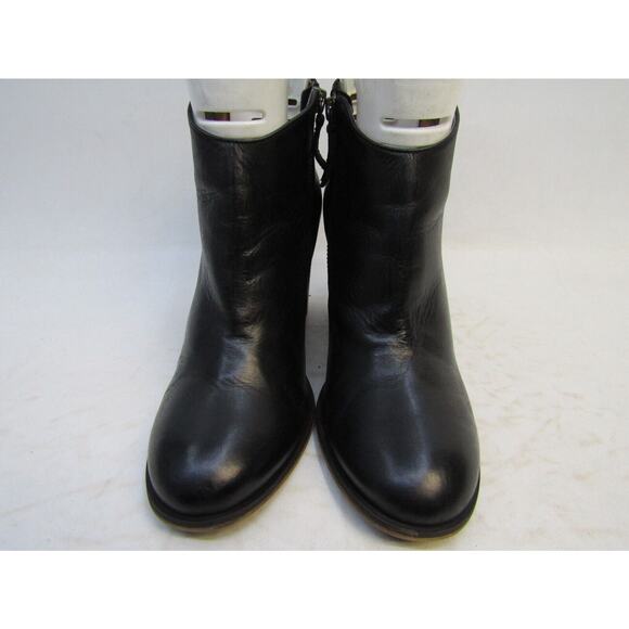BP Womens Size 8 M Black Leather Zip Ankle Fashion Boots Bootie - Picture 5 of 11